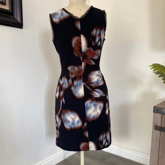 Simply Vera Vera Wang Brown Women's  V-Neck Body-con Mini Dress Petite XS - Picture 3 of 8